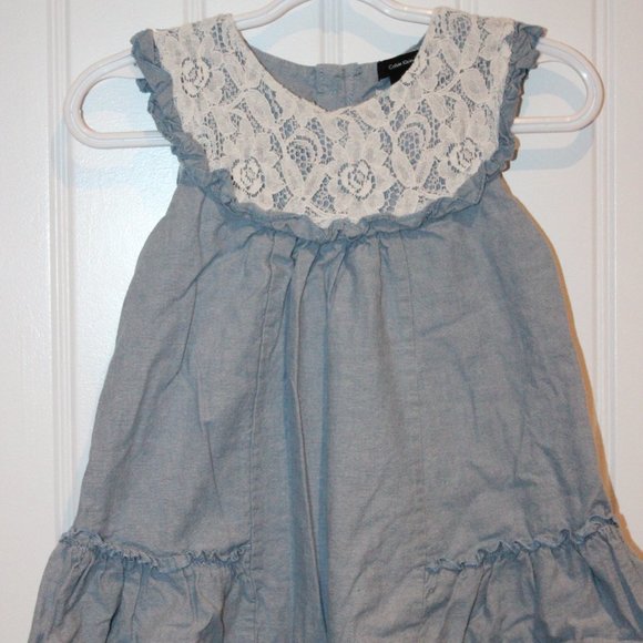2/$20 🏷 Calvin Klein Denim Dress Size 2T - Picture 2 of 3